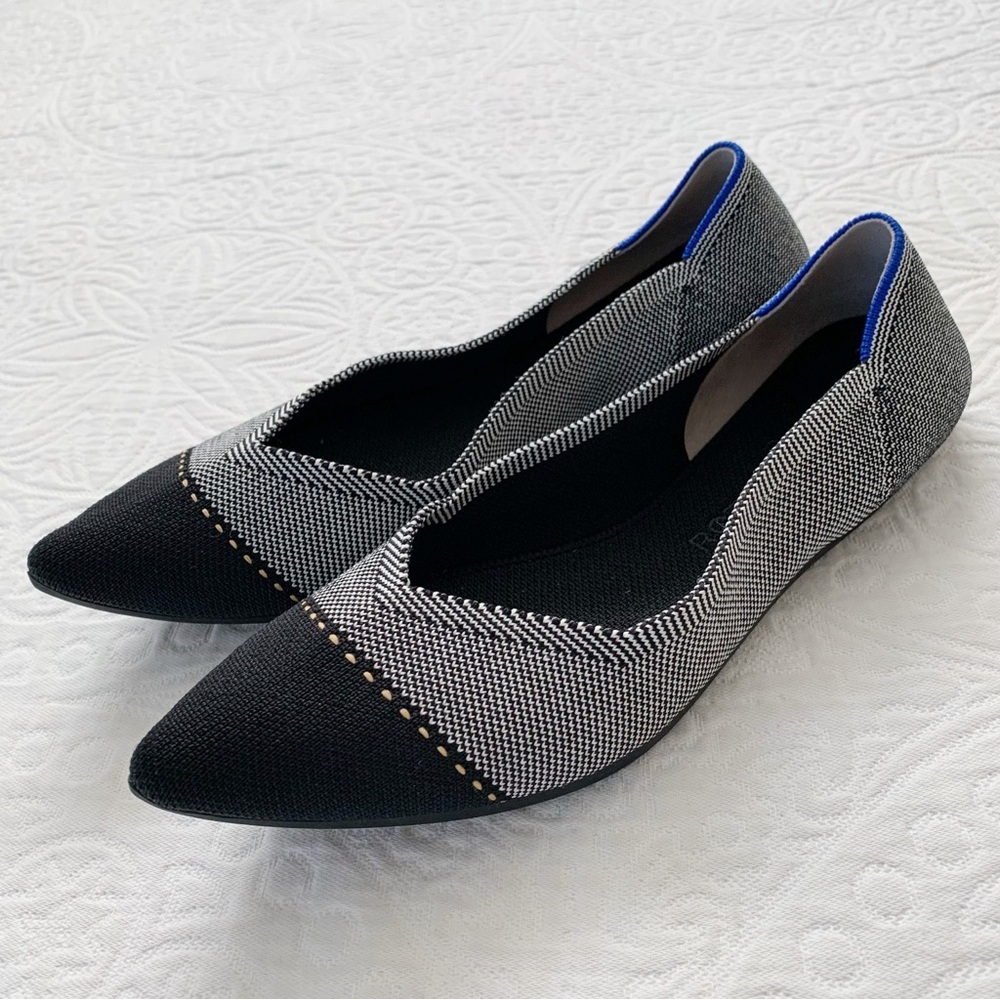 Rothy's Black and Gray Flats